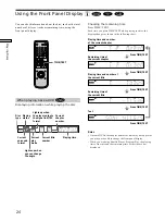 Preview for 24 page of Sony DVP-S435 Operating Instructions Manual