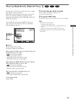 Preview for 43 page of Sony DVP-S435 Operating Instructions Manual