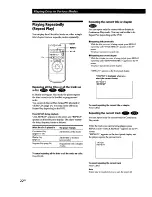 Предварительный просмотр 22 страницы Sony DVP-S5000 Operating Instructions Manual