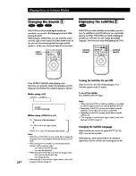 Предварительный просмотр 26 страницы Sony DVP-S5000 Operating Instructions Manual