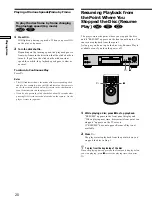 Preview for 20 page of Sony DVP-S725D Operating Instructions Manual