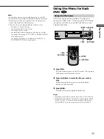 Preview for 21 page of Sony DVP-S725D Operating Instructions Manual