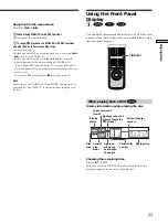 Preview for 23 page of Sony DVP-S725D Operating Instructions Manual