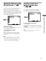 Preview for 47 page of Sony DVP-S725D Operating Instructions Manual