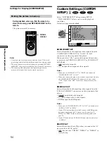 Preview for 54 page of Sony DVP-S725D Operating Instructions Manual