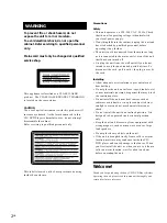 Preview for 2 page of Sony DVP-S7700 Operating Instructions Manual