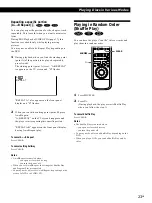 Preview for 23 page of Sony DVP-S7700 Operating Instructions Manual