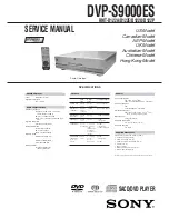 Sony DVP-S9000ES Service Manual preview