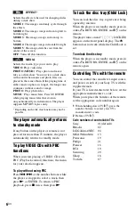 Preview for 6 page of Sony DVP-SR405P Reference Manual