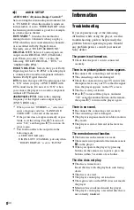 Preview for 8 page of Sony DVP-SR405P Reference Manual