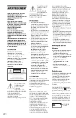 Preview for 12 page of Sony DVP-SR405P Reference Manual