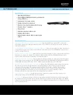 Preview for 1 page of Sony DVP-SR500H Specifications