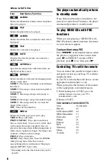 Preview for 6 page of Sony DVP-SR510H Reference Manual