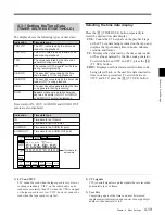 Preview for 61 page of Sony DVW-500/1 Operation Manual