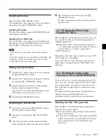 Preview for 63 page of Sony DVW-500/1 Operation Manual