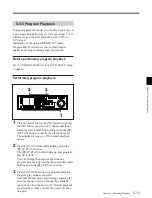 Preview for 99 page of Sony DVW-500/1 Operation Manual