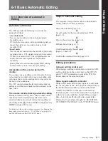 Preview for 101 page of Sony DVW-500/1 Operation Manual