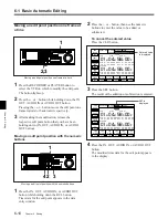 Preview for 110 page of Sony DVW-500/1 Operation Manual