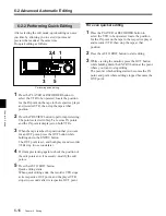 Preview for 116 page of Sony DVW-500/1 Operation Manual