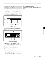 Preview for 117 page of Sony DVW-500/1 Operation Manual