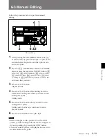 Preview for 119 page of Sony DVW-500/1 Operation Manual