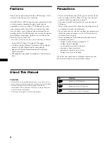 Предварительный просмотр 4 страницы Sony DVX-100 - 10 Disc Dvd Changer Operating Instructions Manual