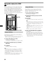 Предварительный просмотр 30 страницы Sony DVX-100 - 10 Disc Dvd Changer Operating Instructions Manual