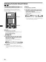 Предварительный просмотр 32 страницы Sony DVX-100 - 10 Disc Dvd Changer Operating Instructions Manual