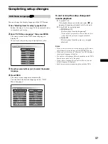 Предварительный просмотр 37 страницы Sony DVX-100 - 10 Disc Dvd Changer Operating Instructions Manual