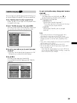 Предварительный просмотр 39 страницы Sony DVX-100 - 10 Disc Dvd Changer Operating Instructions Manual