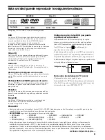 Предварительный просмотр 57 страницы Sony DVX-100 - 10 Disc Dvd Changer Operating Instructions Manual