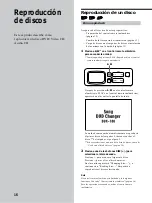 Предварительный просмотр 68 страницы Sony DVX-100 - 10 Disc Dvd Changer Operating Instructions Manual