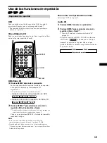 Предварительный просмотр 71 страницы Sony DVX-100 - 10 Disc Dvd Changer Operating Instructions Manual