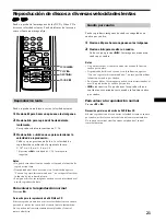 Предварительный просмотр 73 страницы Sony DVX-100 - 10 Disc Dvd Changer Operating Instructions Manual