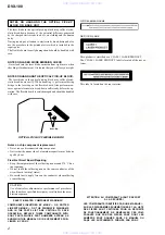 Предварительный просмотр 2 страницы Sony DVX-100 - 10 Disc Dvd Changer Service Manual