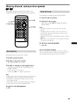 Предварительный просмотр 19 страницы Sony DVX-100S Operating Instructions Manual