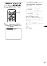 Preview for 15 page of Sony DVX-11A - Car Mp3/dvd/cd Single Player Operating Instructions Manual