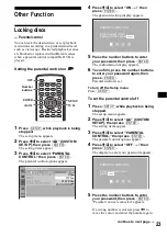 Preview for 23 page of Sony DVX-11A - Car Mp3/dvd/cd Single Player Operating Instructions Manual