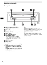 Preview for 8 page of Sony DVX 11B Operating Instructions Manual