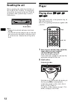 Preview for 12 page of Sony DVX 11B Operating Instructions Manual