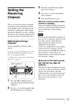 Preview for 13 page of Sony DWR-S01D Operating Instructions Manual