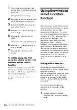 Preview for 26 page of Sony DWT-B01 Operating Instructions Manual