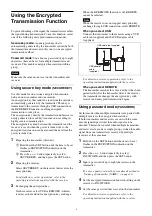 Предварительный просмотр 8 страницы Sony DWT-B01N Operating Instructions Manual