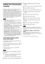 Preview for 7 page of Sony DWT-B03R Operating Instructions Manual