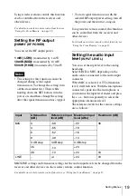 Preview for 19 page of Sony DWTB01/E1424 Operating Instructions Manual