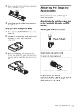 Предварительный просмотр 13 страницы Sony DWZB70HL Operating Instructions Manual