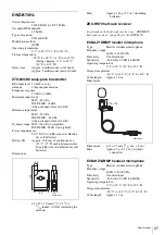 Предварительный просмотр 27 страницы Sony DWZB70HL Operating Instructions Manual