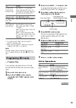 Preview for 11 page of Sony DX10 Operating Instructions Manual