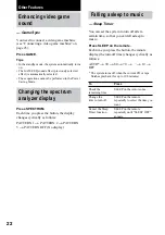 Preview for 22 page of Sony DX60AV Operating Instructions Manual