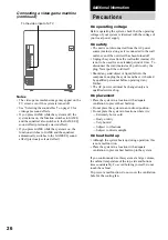 Предварительный просмотр 26 страницы Sony DX60AV Operating Instructions Manual